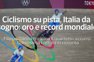 Ciclismo su pista, Italia da sogno: oro e record mondiale (ANSA)