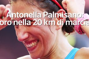 Antonella Palmisano: oro nella 20 km di marcia (ANSA)