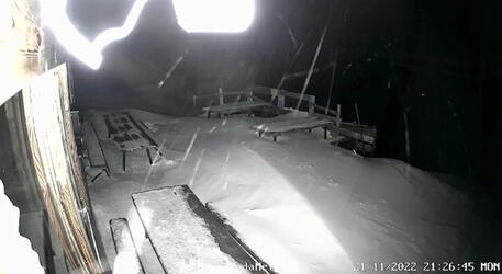Maltempo: prima forte nevicata sulle Dolomiti venete © ANSA