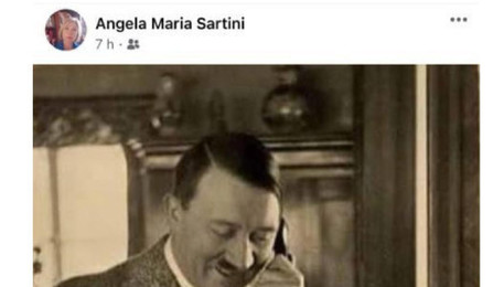 Foto Hitler che chiama 'Mario', Lega sospende assessore (ANSA)