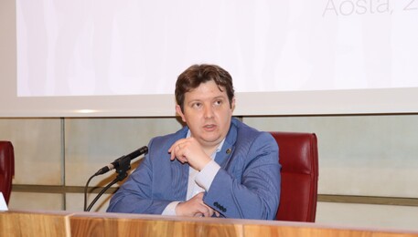 Il presidente della Regione Erik Lavevaz (ANSA)