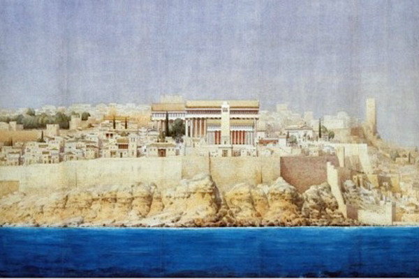 Una ricostruzione dell'antica Selinunte
