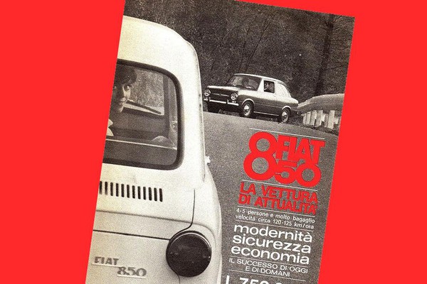 Fiat 850, scelta a Paperino per un viaggio avventura da Parigi alle Olimpiadi di Tokyo