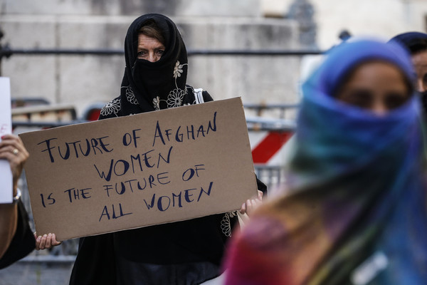 Demonstration in support of Afghan women