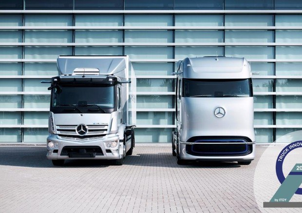 Mercedes, Truck Innovation Award 2021 a eActros e GenH2 © ANSA
