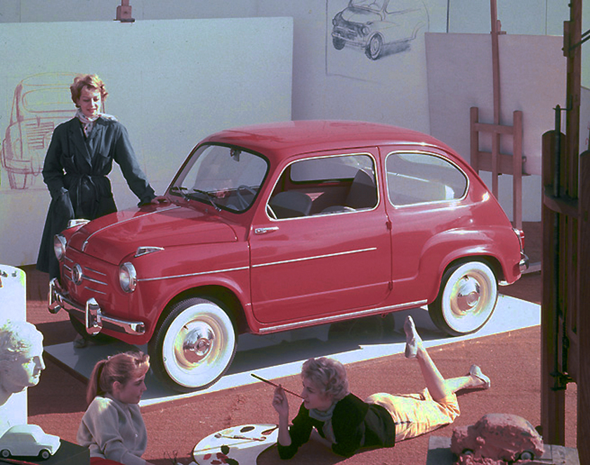 Fiat 600, l 'utilitaria che stupiva per modernità e allegria © ANSA/Fca press / Archivio Storico Fiat
