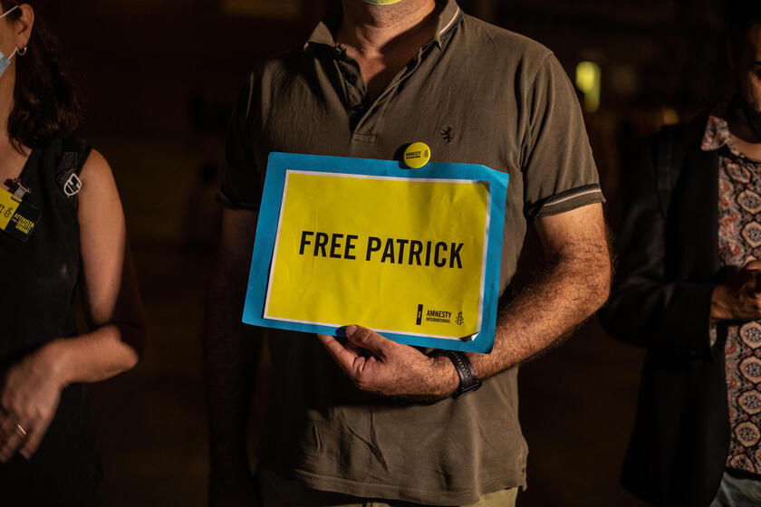 Flashmob to demand the release of the researcher Patrick Zaki - ALL RIGHTS RESERVED