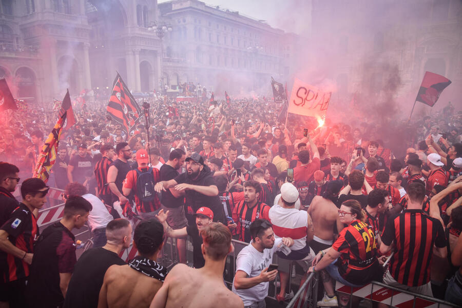 Soccer: Milan wins the Italian Serie A Championship © 