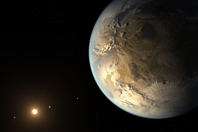 Rappresentazione artistica di uno dei pianeti esterni al Sistema Solare particolarmente adatti a ospitare la vita (fonte: NASA Ames/SETI Institute/JPL-Caltech) - RIPRODUZIONE RISERVATA