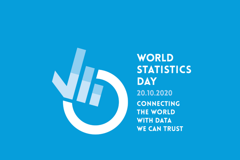 Il logo della Giornata mondiale della statistica (fonte: ONU) - RIPRODUZIONE RISERVATA