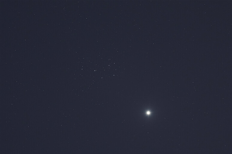 Venere nel cielo di aprile (fonte Gianluca Masi, The Virtual Telescope Project) - RIPRODUZIONE RISERVATA