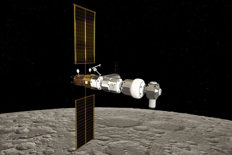 Sarà italiano il modulo abitato per la stazione orbitante lunare Lunar Gateway (fonte: ESA/NASA/ATG Medialab) - RIPRODUZIONE RISERVATA