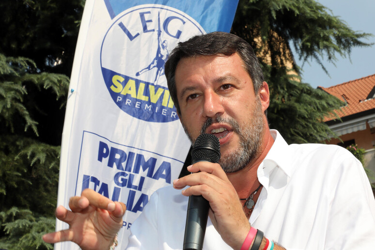 Matteo Salvini a Bollate - RIPRODUZIONE RISERVATA