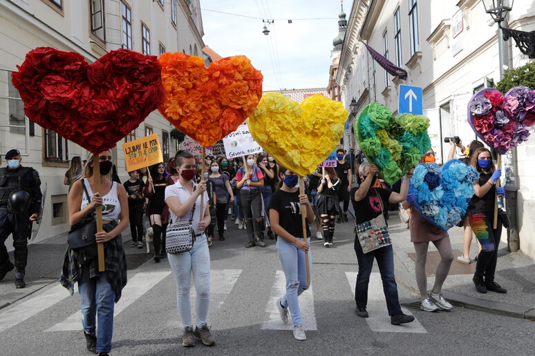 Gay Pride a Zagabria © ANSA/EPA