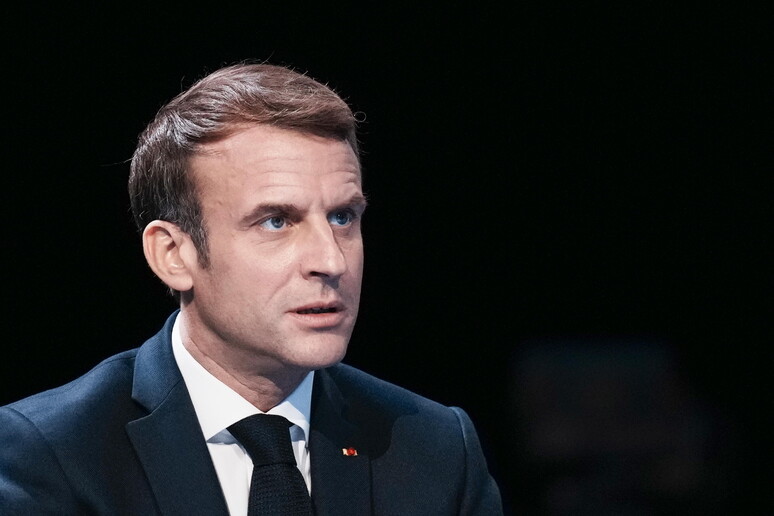 Il presidente francese Emmanuel Macron © ANSA/EPA