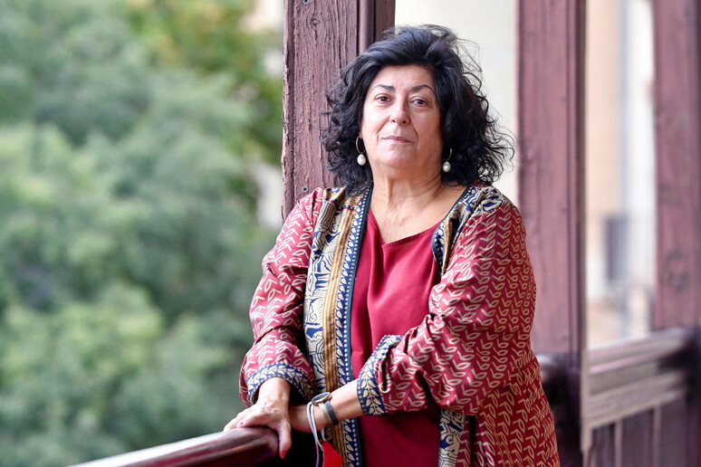 La scrittrice madrilena Almudena Grandes, deceduta sabato all 'età di 61 anni © ANSA/EPA