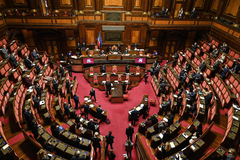 L 	'Aula del Senato in una foto d 	'archivio - RIPRODUZIONE RISERVATA