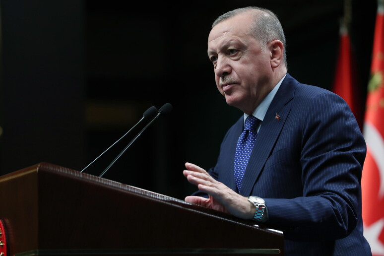 Il presidente turco Recep Tayyip Erdogan © ANSA/EPA
