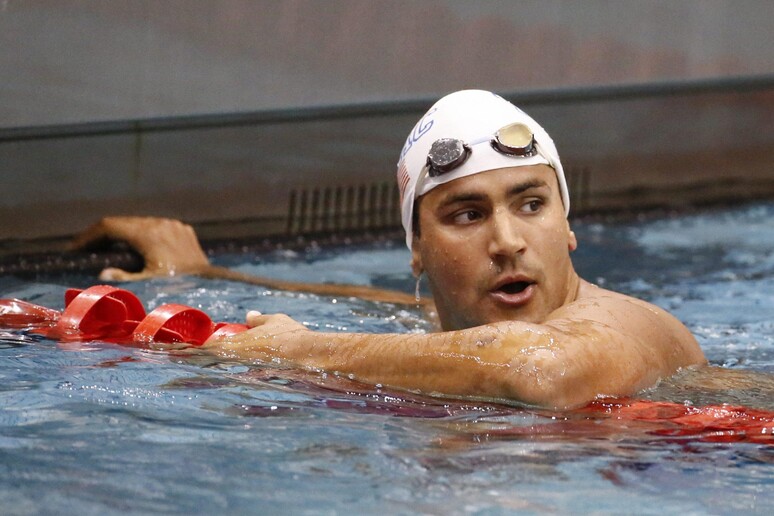 Il campione di nuoto tunisino Oussama Mellouli -     RIPRODUZIONE RISERVATA