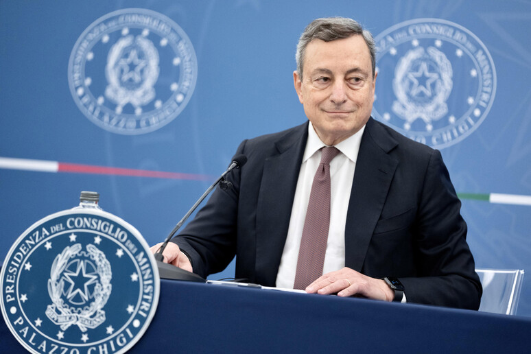 Il Presidente del Consiglio Mario Draghi - RIPRODUZIONE RISERVATA