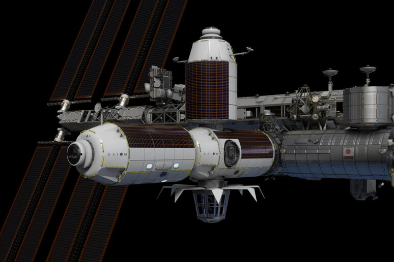 Il primo studio cinematografico in orbita sarà attaccato al modulo della futura stazione spaziale Axiom (fonte: Axiom Space Inc) - RIPRODUZIONE RISERVATA