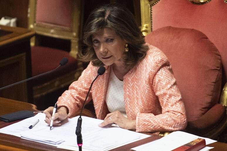 La presidente del Senato, Elisabetta Casellati - RIPRODUZIONE RISERVATA