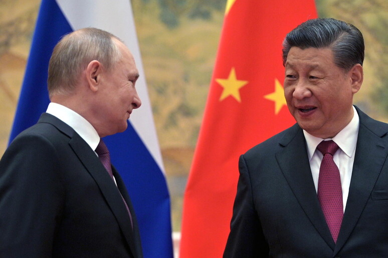 Putin e Xi in una foto d 'archivio © ANSA/EPA