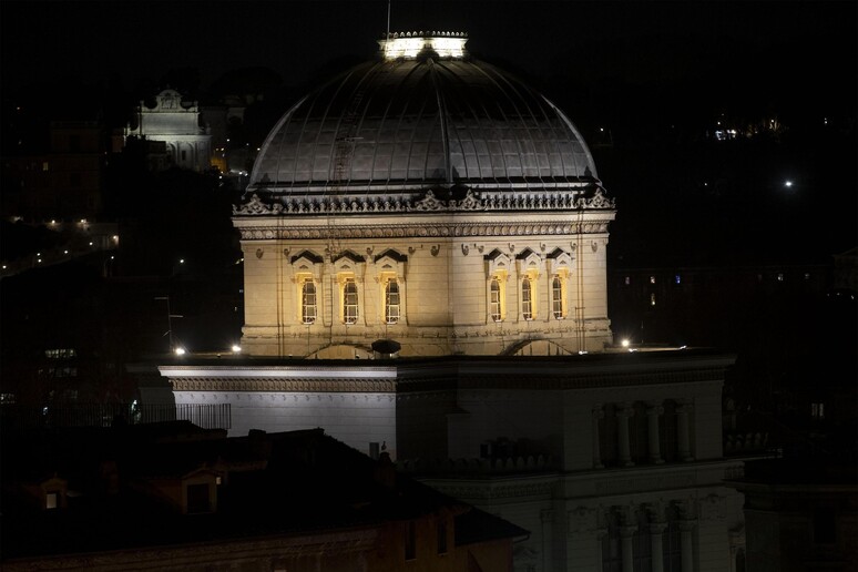 Una veduta della Sinagoga di Roma -     RIPRODUZIONE RISERVATA