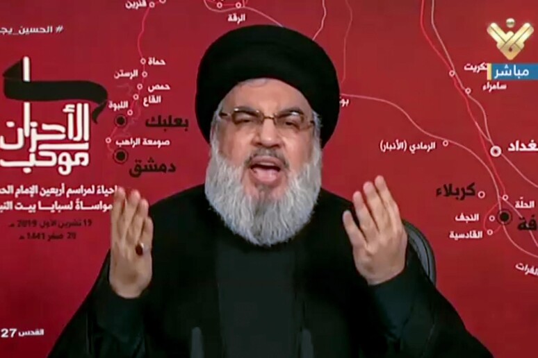 Il leader degli Hezbollah filo-iraniani Hasan Nasrallah -     RIPRODUZIONE RISERVATA