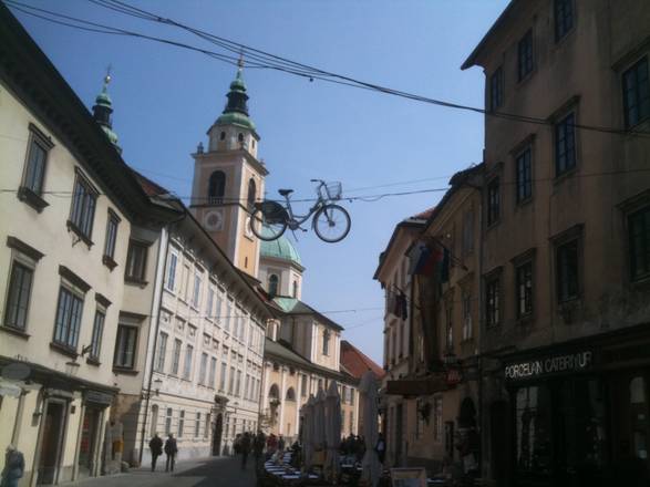 The center of Ljubljana